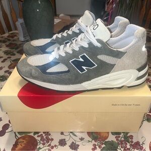 New Balance 990v2 MiUSA Teddy Santis Grey Tan Size 10.5(Only Worn Several Times)